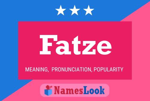 ملصق اسم Fatze