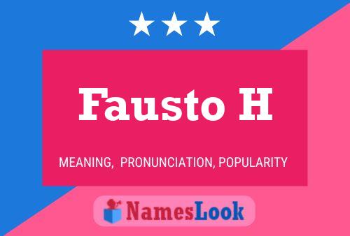 ملصق اسم Fausto H