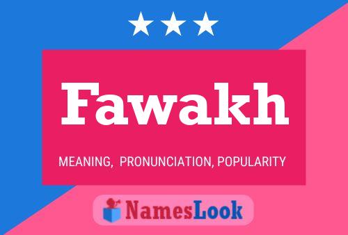 ملصق اسم Fawakh