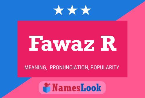 ملصق اسم Fawaz R