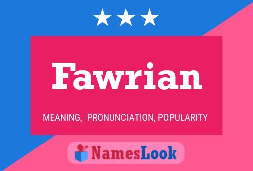 ملصق اسم Fawrian