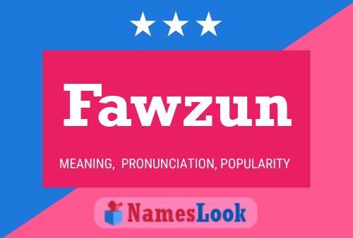 ملصق اسم Fawzun