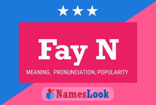 ملصق اسم Fay N