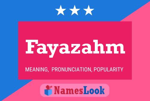 ملصق اسم Fayazahm