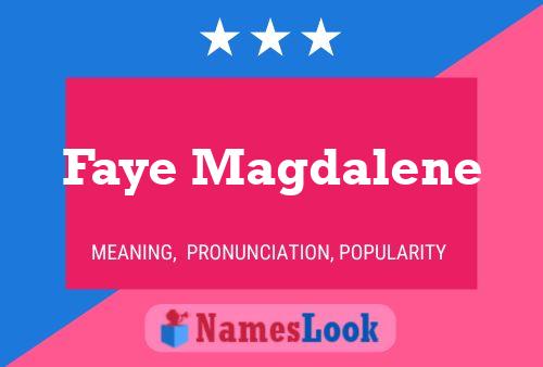 ملصق اسم Faye Magdalene