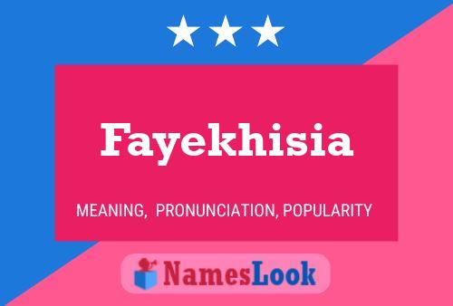 ملصق اسم Fayekhisia