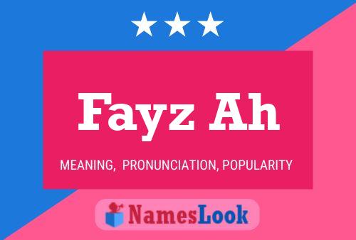 ملصق اسم Fayz Ah