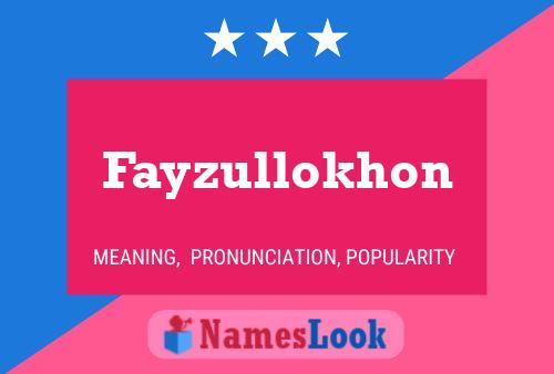 ملصق اسم Fayzullokhon