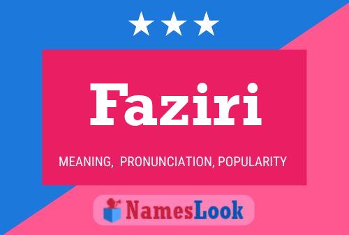 ملصق اسم Faziri