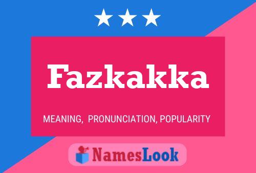 ملصق اسم Fazkakka