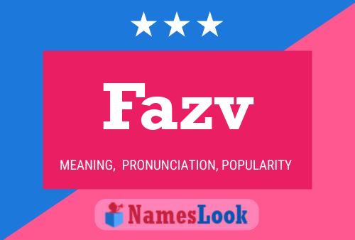 ملصق اسم Fazv