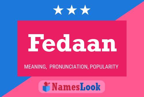 ملصق اسم Fedaan