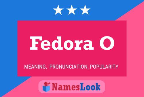 ملصق اسم Fedora O