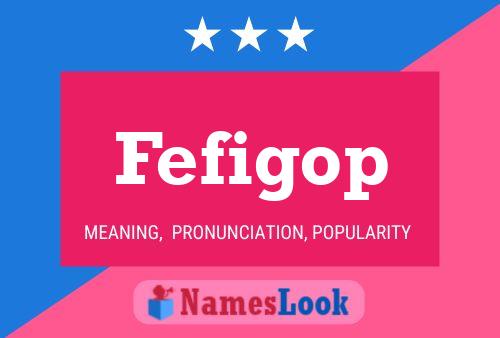 ملصق اسم Fefigop