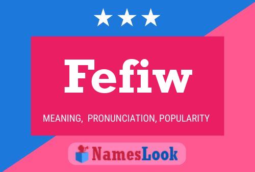 ملصق اسم Fefiw