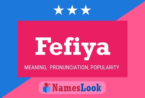 ملصق اسم Fefiya