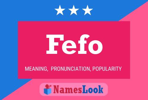 ملصق اسم Fefo