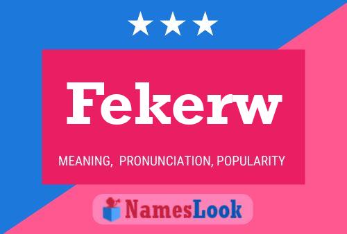 ملصق اسم Fekerw