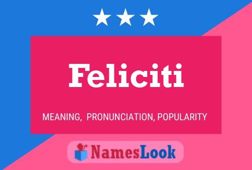 ملصق اسم Feliciti