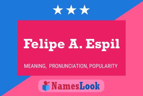 ملصق اسم Felipe A. Espil