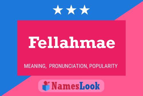 ملصق اسم Fellahmae