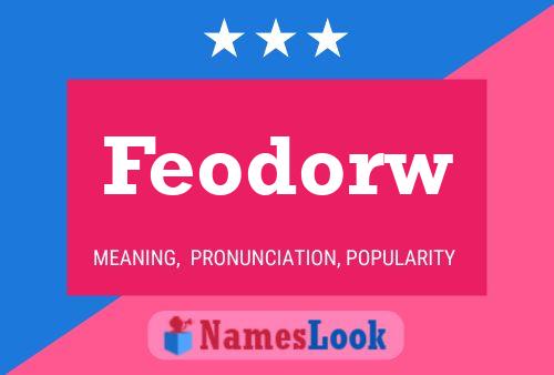 ملصق اسم Feodorw