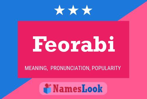 ملصق اسم Feorabi