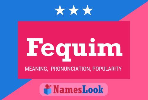 ملصق اسم Fequim