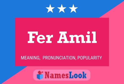 ملصق اسم Fer Amil