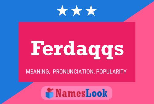 ملصق اسم Ferdaqqs