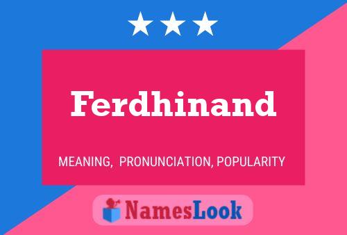 ملصق اسم Ferdhinand