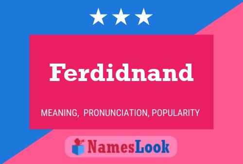 ملصق اسم Ferdidnand