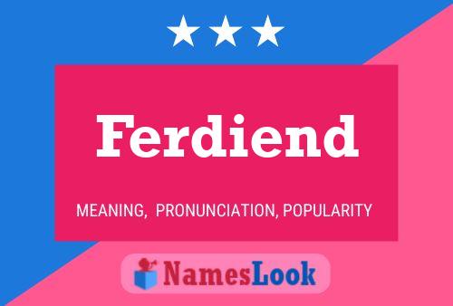 ملصق اسم Ferdiend