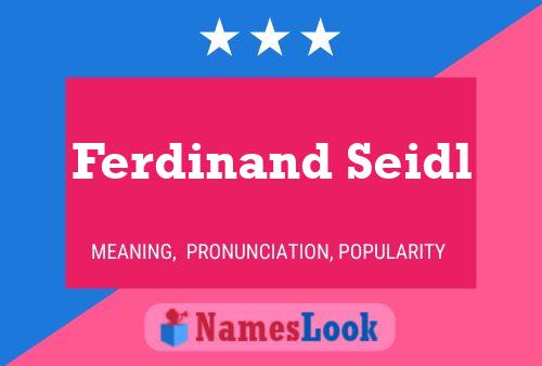 ملصق اسم Ferdinand Seidl