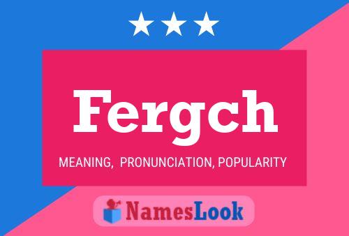 ملصق اسم Fergch