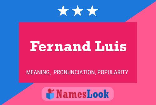 ملصق اسم Fernand Luis