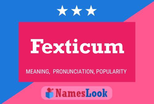 ملصق اسم Fexticum