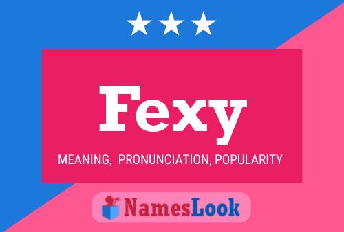 ملصق اسم Fexy