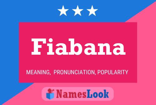 ملصق اسم Fiabana