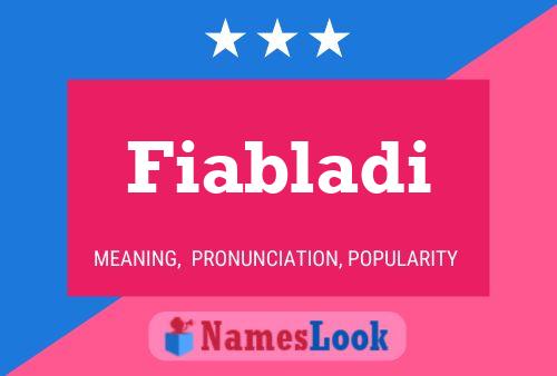 ملصق اسم Fiabladi