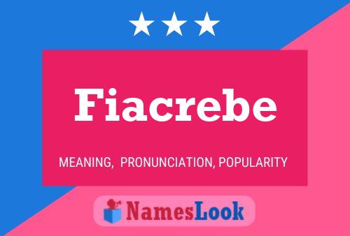 ملصق اسم Fiacrebe