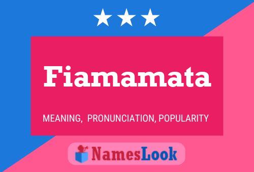 ملصق اسم Fiamamata