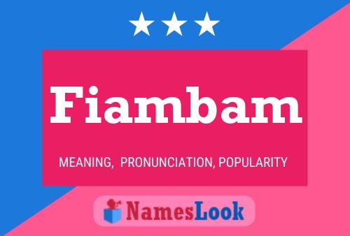 ملصق اسم Fiambam