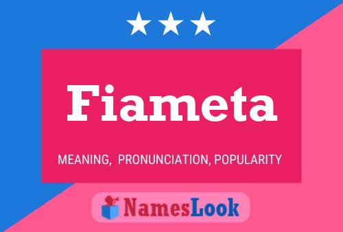 ملصق اسم Fiameta