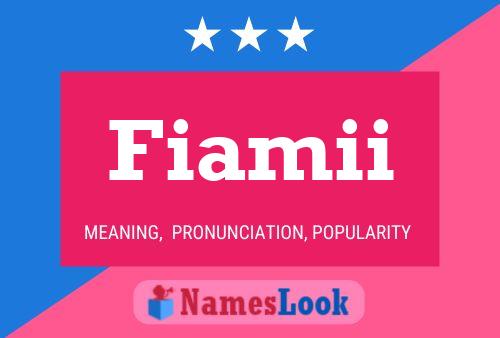 ملصق اسم Fiamii