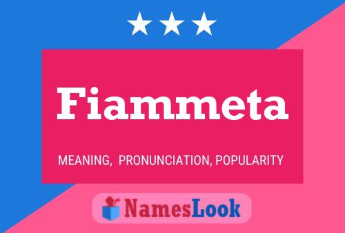 ملصق اسم Fiammeta