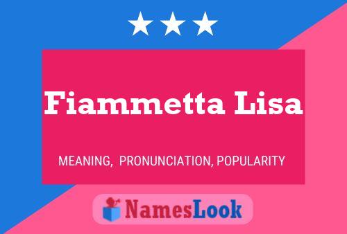 ملصق اسم Fiammetta Lisa