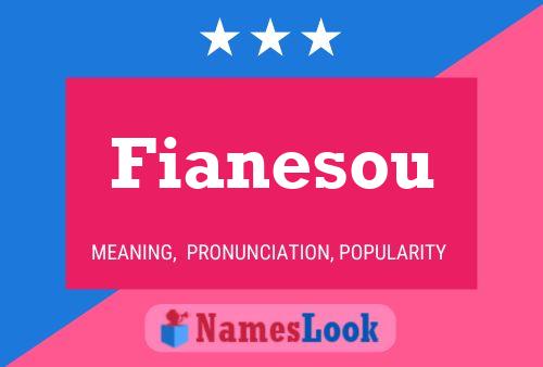 ملصق اسم Fianesou