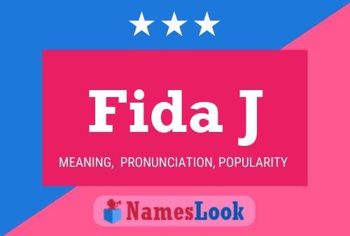 ملصق اسم Fida J