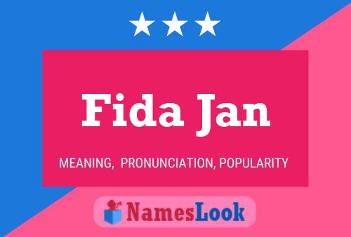 ملصق اسم Fida Jan